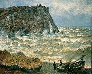 Claude Monet, Agitated Sea at Etretat